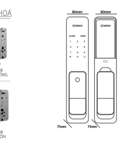 KHOÁ THÔNG MINH BOSCH FU 750 EU GRAY/GOLD